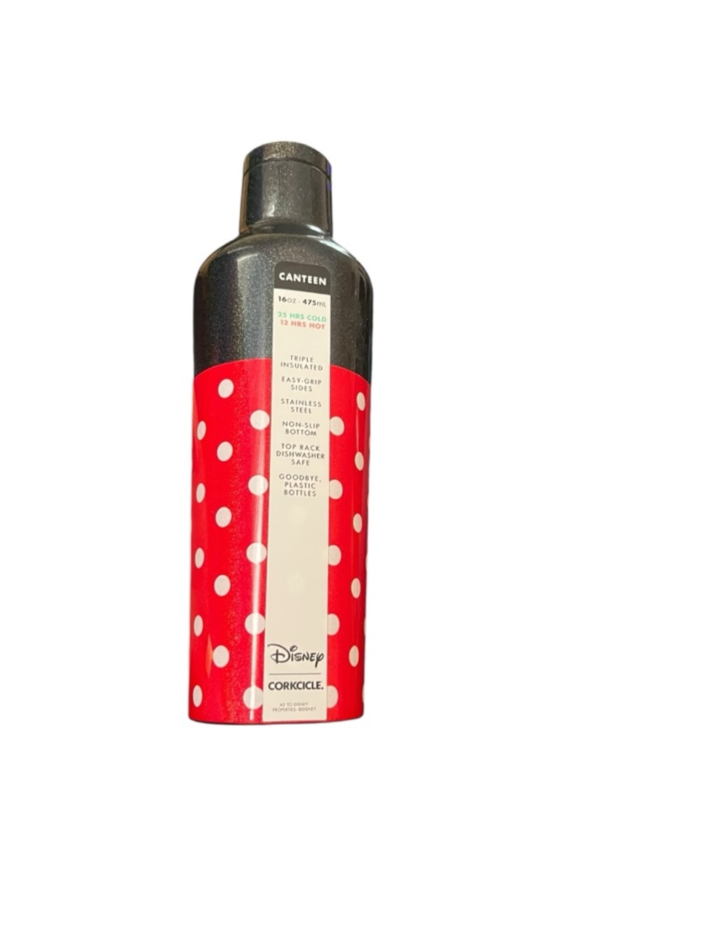 Disney Minnie Mouse Mickey corkcicle aluminum waste bottle canteen 16 oz new